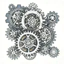 gears & Cogs tattoo design idea