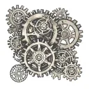 gears & Cogs tattoo design idea