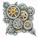 gears & Cogs tattoo design idea
