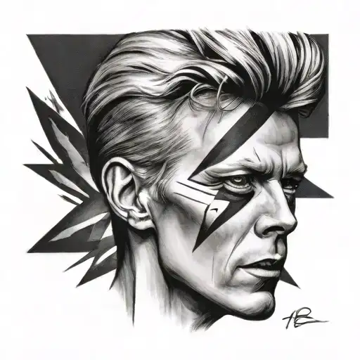 david bowie tattoo design idea