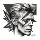 david bowie tattoo design idea