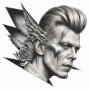 david bowie tattoo design idea