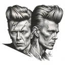 david bowie tattoo design idea