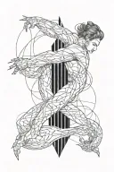 Techno song , musculation  tattoo design idea
