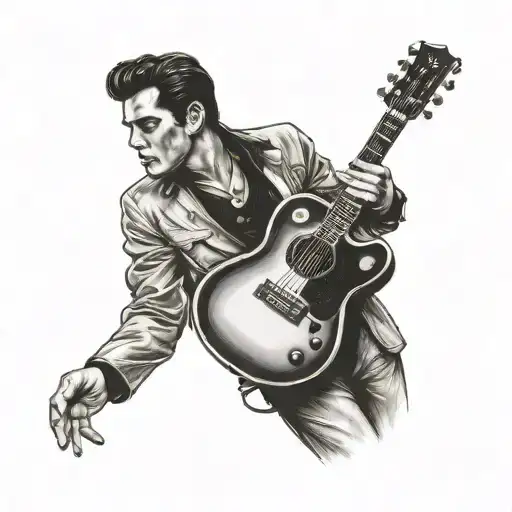 elvis Presley come back tattoo design idea