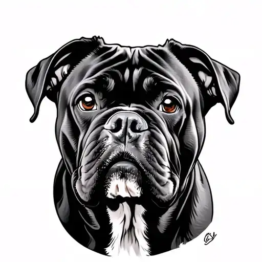 Cane Corso tattoo design idea