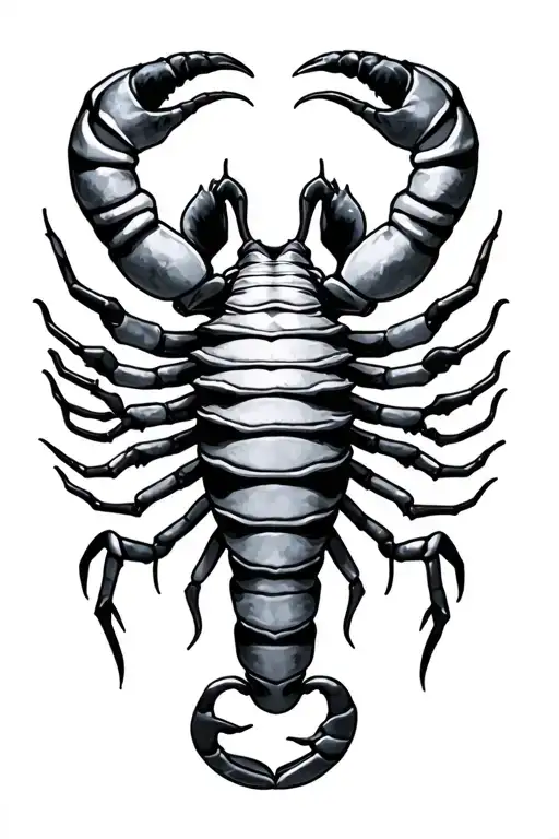 cancer and scorpio tattoo design idea