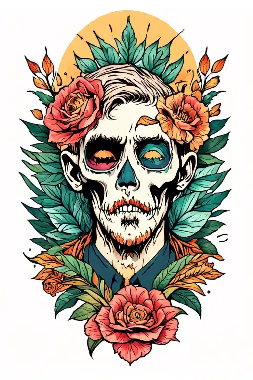 pain journey suffered healing male tattoo design idea