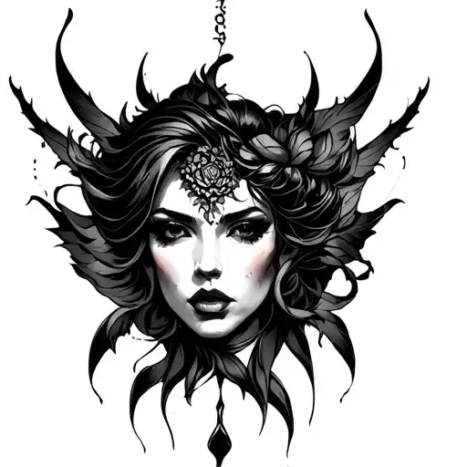 Femdom tattoo design idea