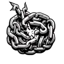 Broken Chain tattoo design idea