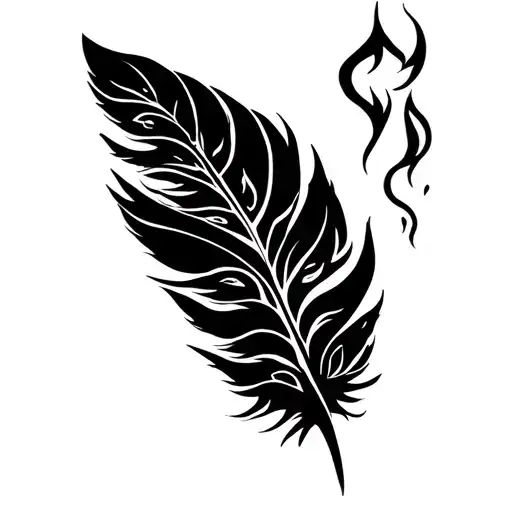 witch feather 🪶  gemini  tattoo design idea