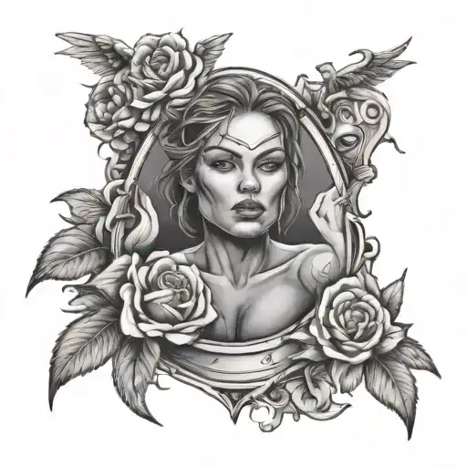 mma tattoo about coping with anxiety mental health tattoo design idea