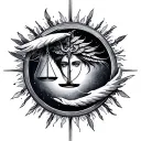 Libra tattoo design idea