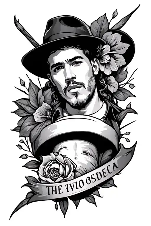 Create a forearm tattoo for man including these topics- hustle, struggle, father, respect, realism, society and success tattoo design idea