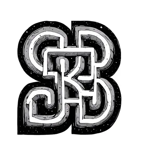 detailed 1d maze tattoo tattoo design idea