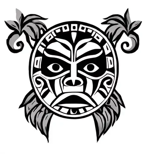Puerto Rican Taino tribal tattoo tattoo design idea