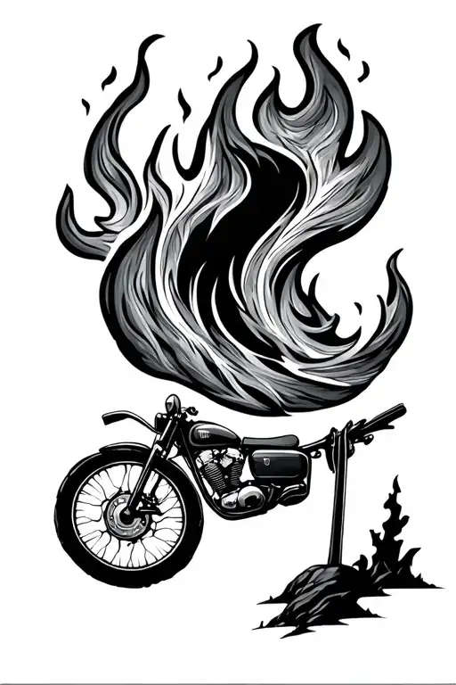 camping, fire, love, family, music, motorcycle, lord of the rings, software, technology tattoo design idea