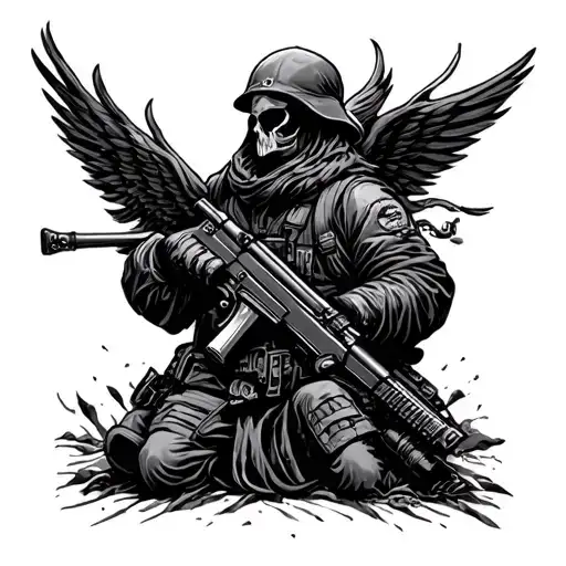If you want peace prepare for war tattoo design idea
