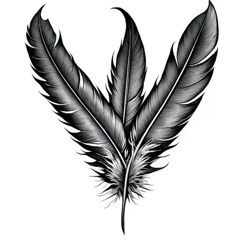 zach bryan lyrics feather tattoo design idea