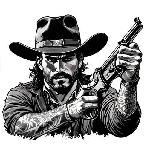 Red Dead Redemption tattoo design idea