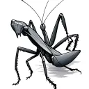 Praying Mantis tattoo design idea