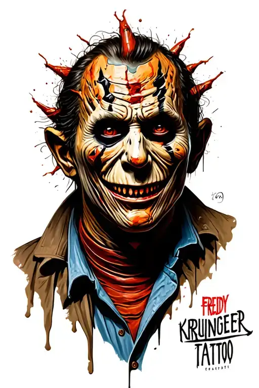 Freddy Krueger tattoo design idea