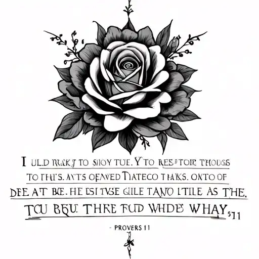 proverbs 31  tattoo design idea