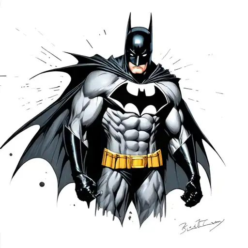 Batman tattoo design idea