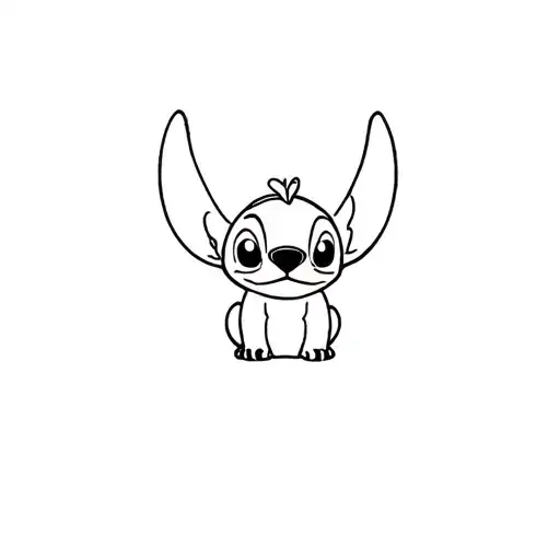 disney stich tattoo design idea