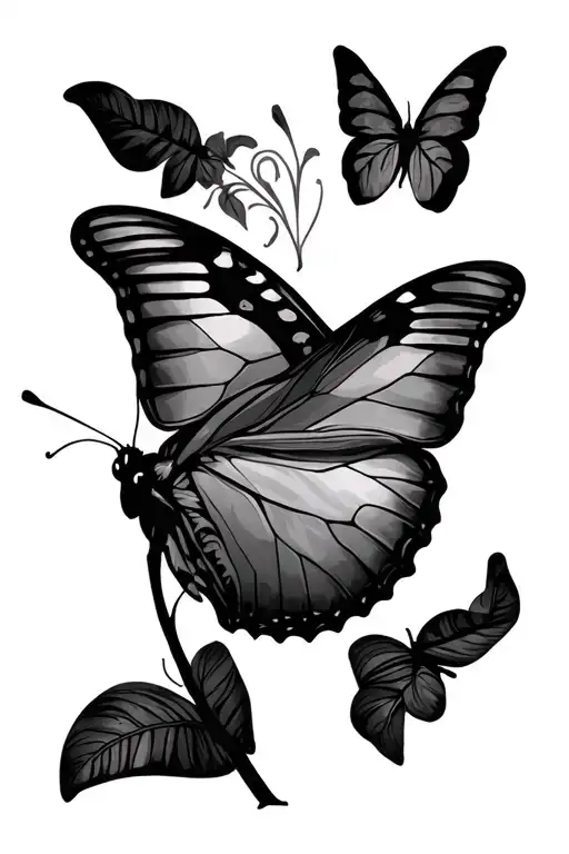 Morpho tattoo design idea
