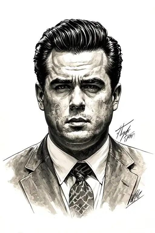 something out of a movie like goodfellas,wolf of wallstreet or something tattoo design idea