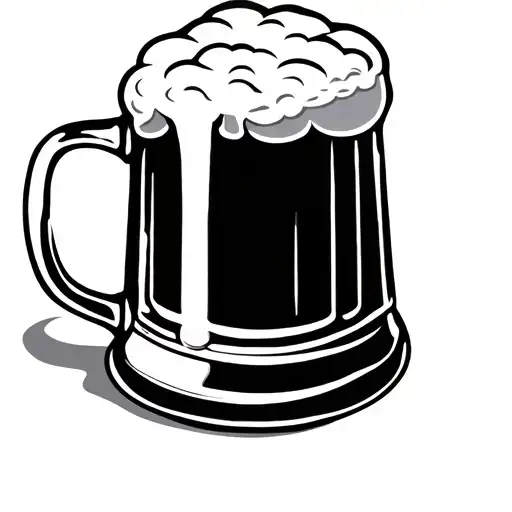 Beer Mug tattoo design idea