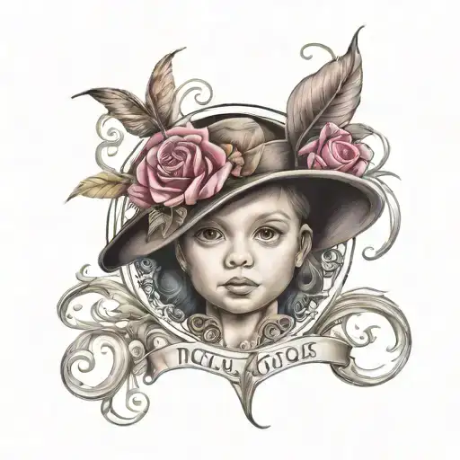baby name nicole tattoo design idea