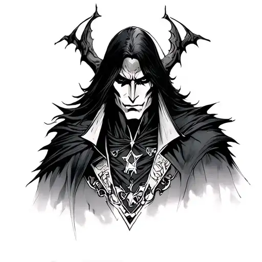 Tattoo sketch Alucard tattoo design idea