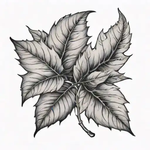 leafs tattoo design idea