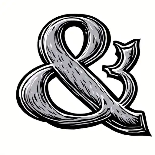 Ampersand tattoo design idea