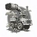 coal mining tattoo design idea