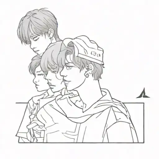 bts bts bts tattoo design idea