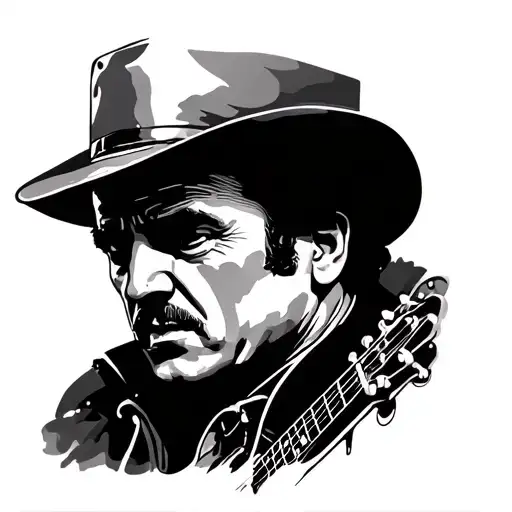 Johnny Cash tattoo design idea