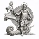 Saint Christopher tattoo design idea