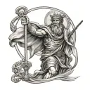Saint Christopher tattoo design idea
