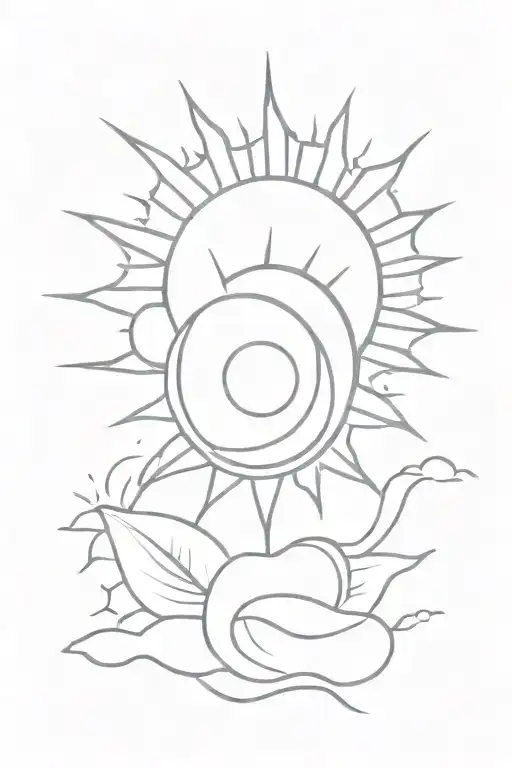 Don’t be afraid to be alone, the sun is alone every day and it still shines tattoo design idea