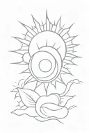 Don’t be afraid to be alone, the sun is alone every day and it still shines tattoo design idea