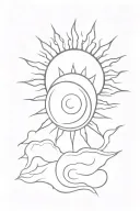 Don’t be afraid to be alone, the sun is alone every day and it still shines tattoo design idea