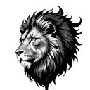 aslan tattoo design idea