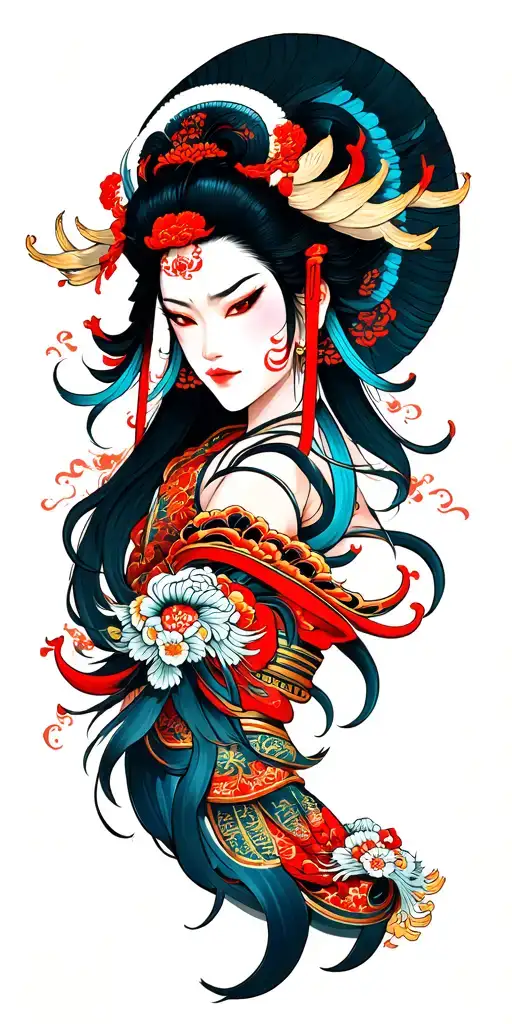 fujin raijin tattoo design idea