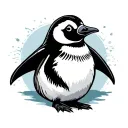 Penguin tattoo design idea