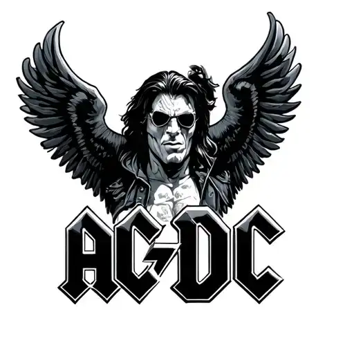 ac/dc tattoo design idea