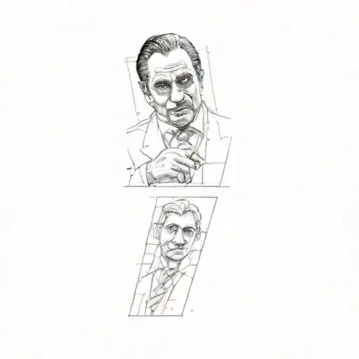 the godfather y scarface tattoo design idea