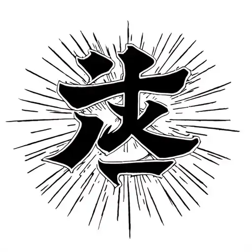 Symbol that represents the word love in Japanese (the same as that which Gaara carries but I do not want Gaara tattoo design idea